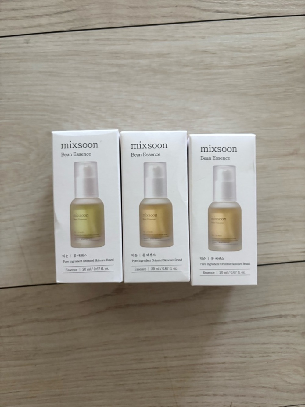 Mixsoon Bean Essence .67 oz 3 Bottles Sealed K-Beauty Skin Care